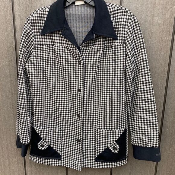 Vintage Checked Polyester Jacket - Picture 8 of 8